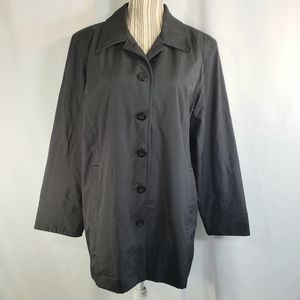 Style & Co NWOT Black Button Down Jacket w/Pockets  Size Medium